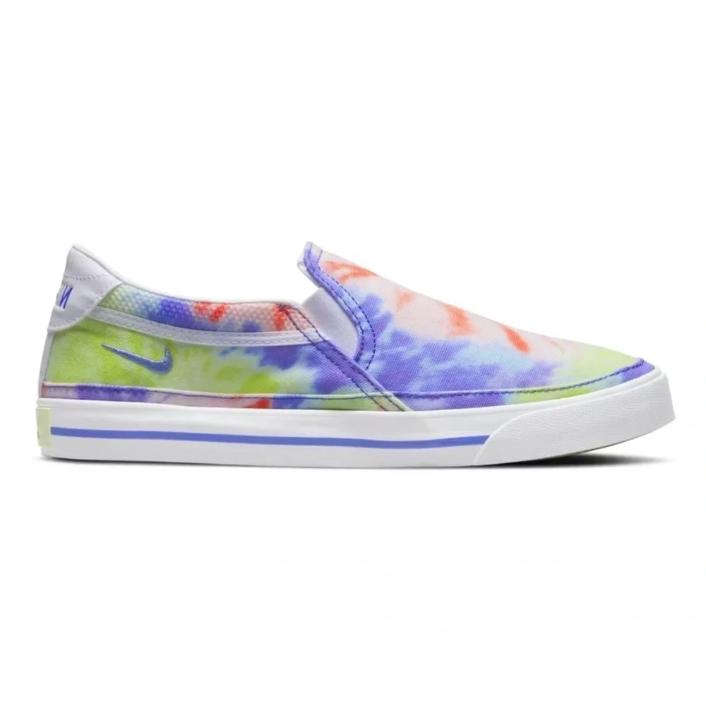 Nike Nike Court Legacy Print Boho Neon Tie Dye Slip On Loafer Chelsea Sneakers